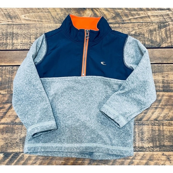 Carter's Other - Carter’s Half Zip 3T Fleece Pull Over Gray Navy